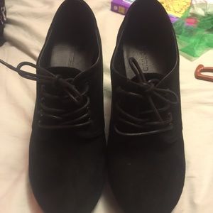 Torrid Black Wedge Booties- Size 11