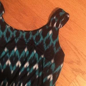 Last Chance 🎉🎉 Blue ikat pattern dress