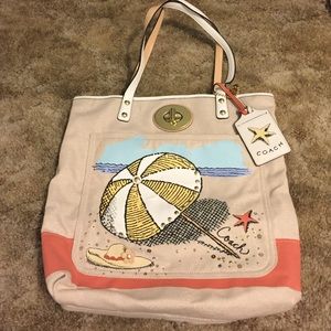 Coach Beach Shoulder Tote