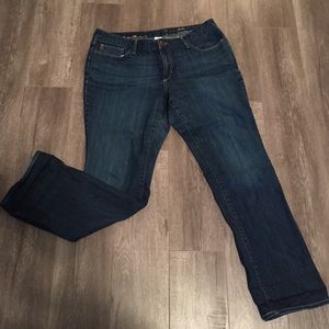 Eddie Bauer curvy straight legged jeans.