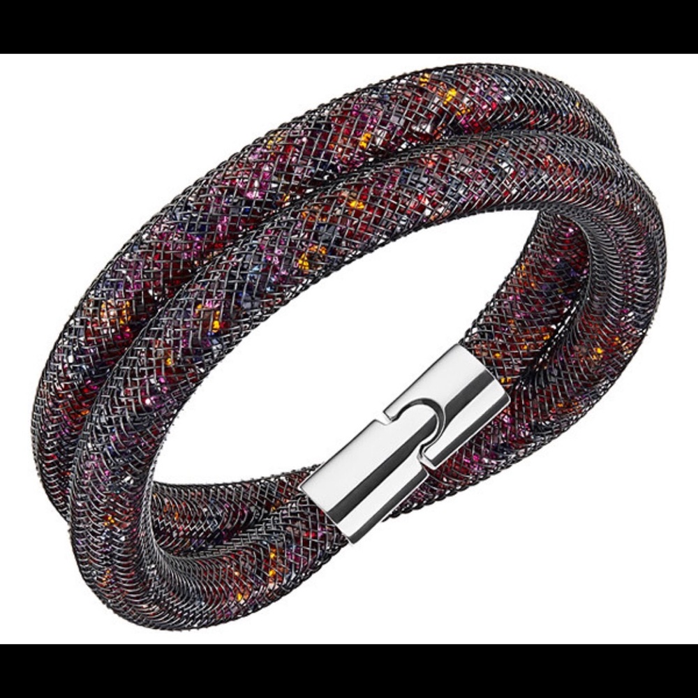 NWT Swarovski Starbust Park Multi Double Bracelet