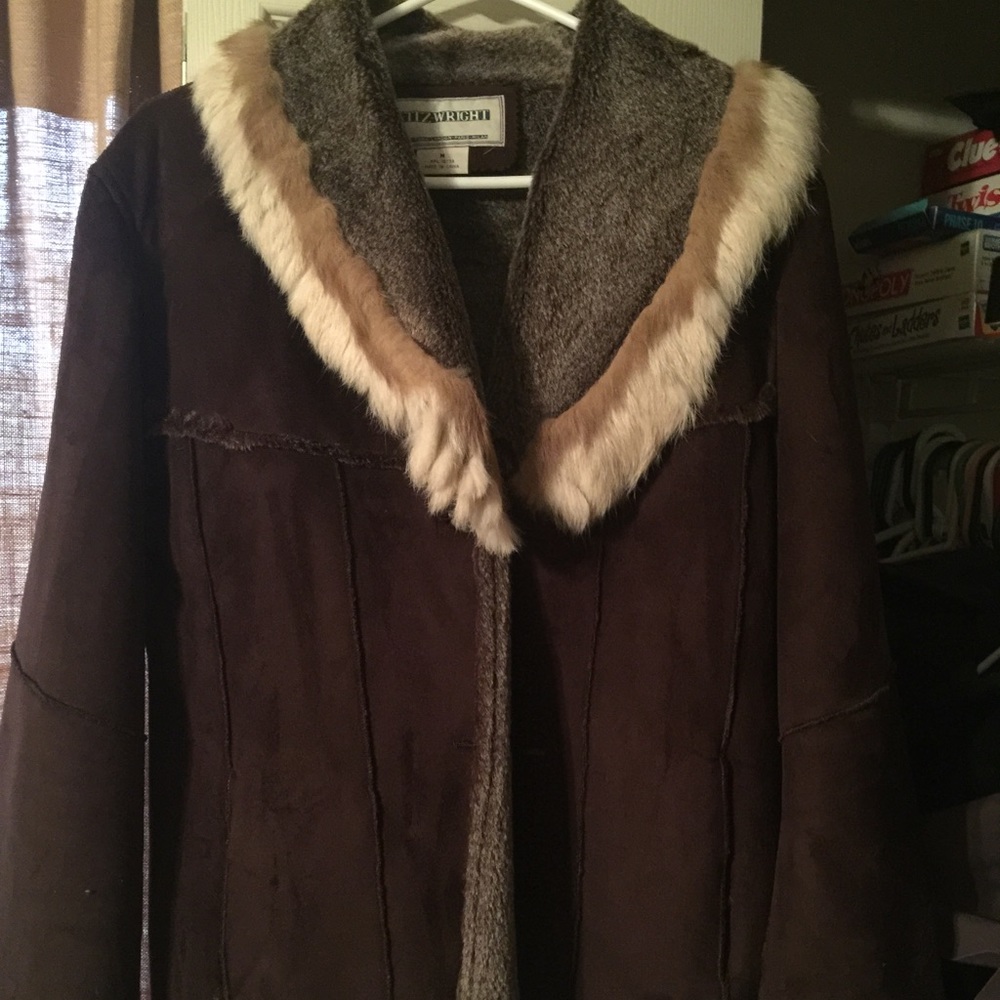 Suede leather & Fur jacket