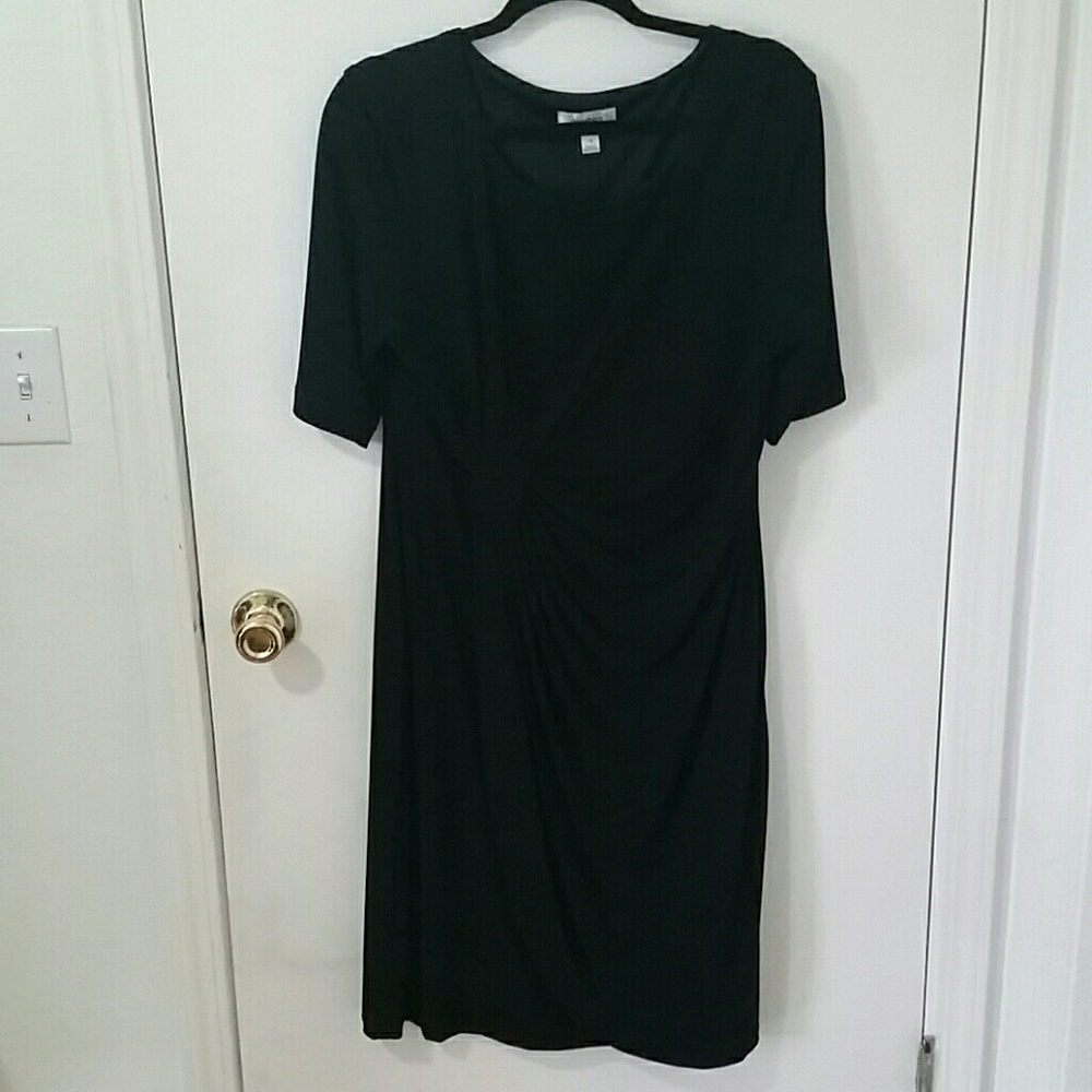 Black wrap dress