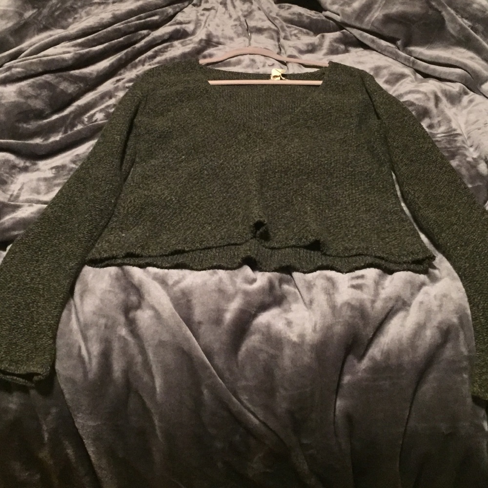 Green cozy sweater