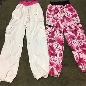 LOT OF TWO! 2 pairs Zumba cargo pants size Small
