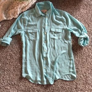Loft mint loose blouse