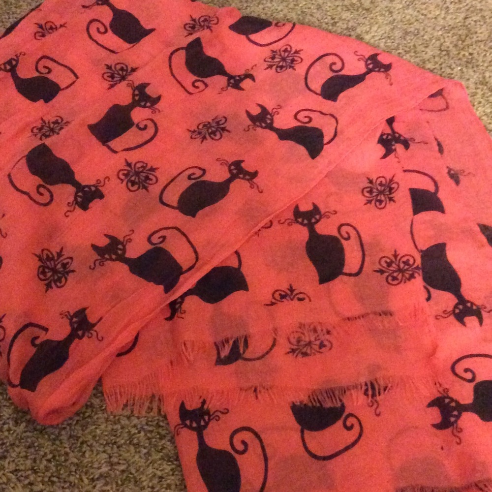 Coral Cat Scarf