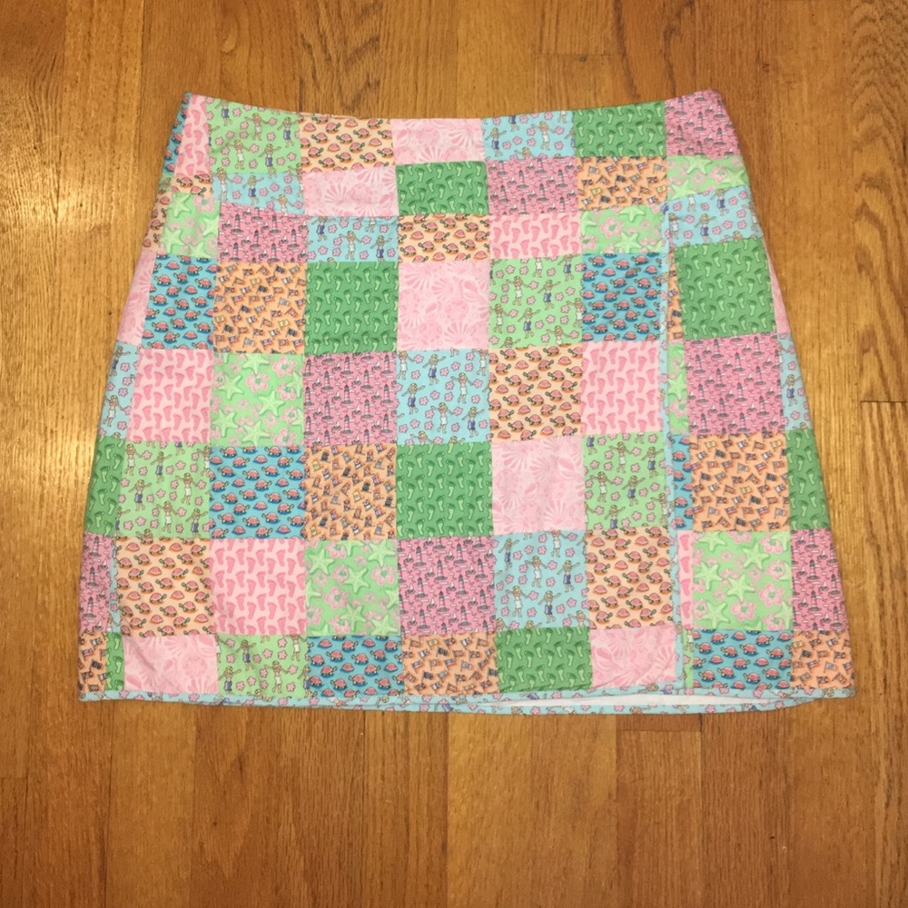 Vineyard Vines Patchwork Wrap-Style Skirt