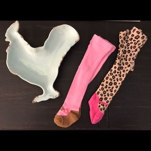 Set of 2 Baby Girl Tights