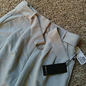 Forever 21 high-waisted gray pants