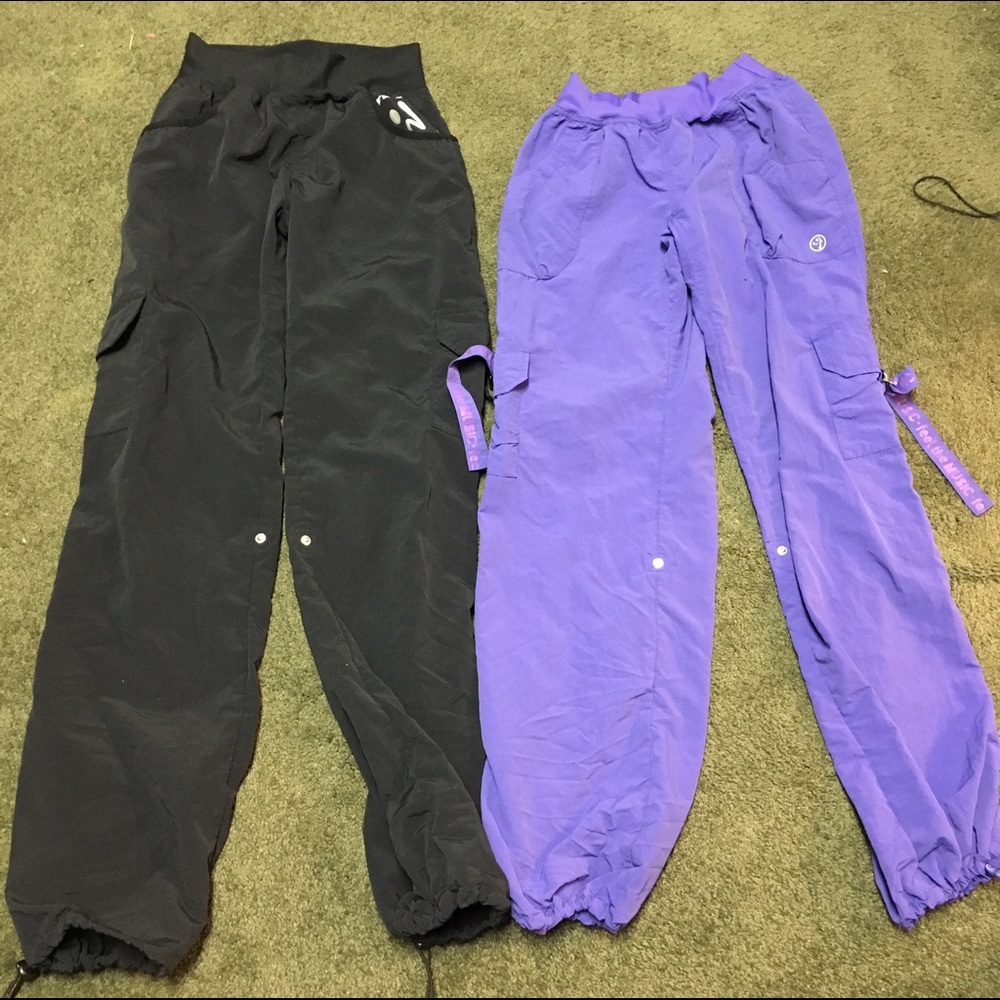 LOT OF TWO! 2 pairs Zumba cargo pants