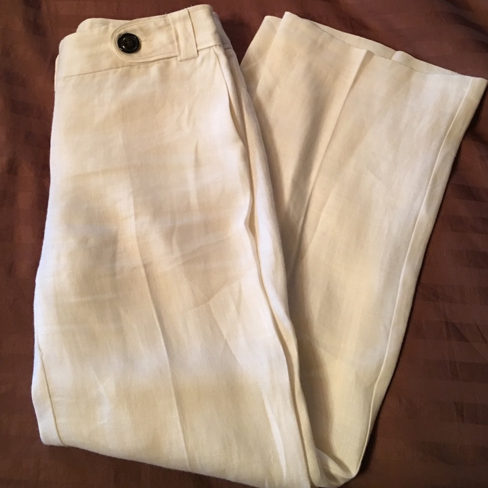 Zara white linen pants.