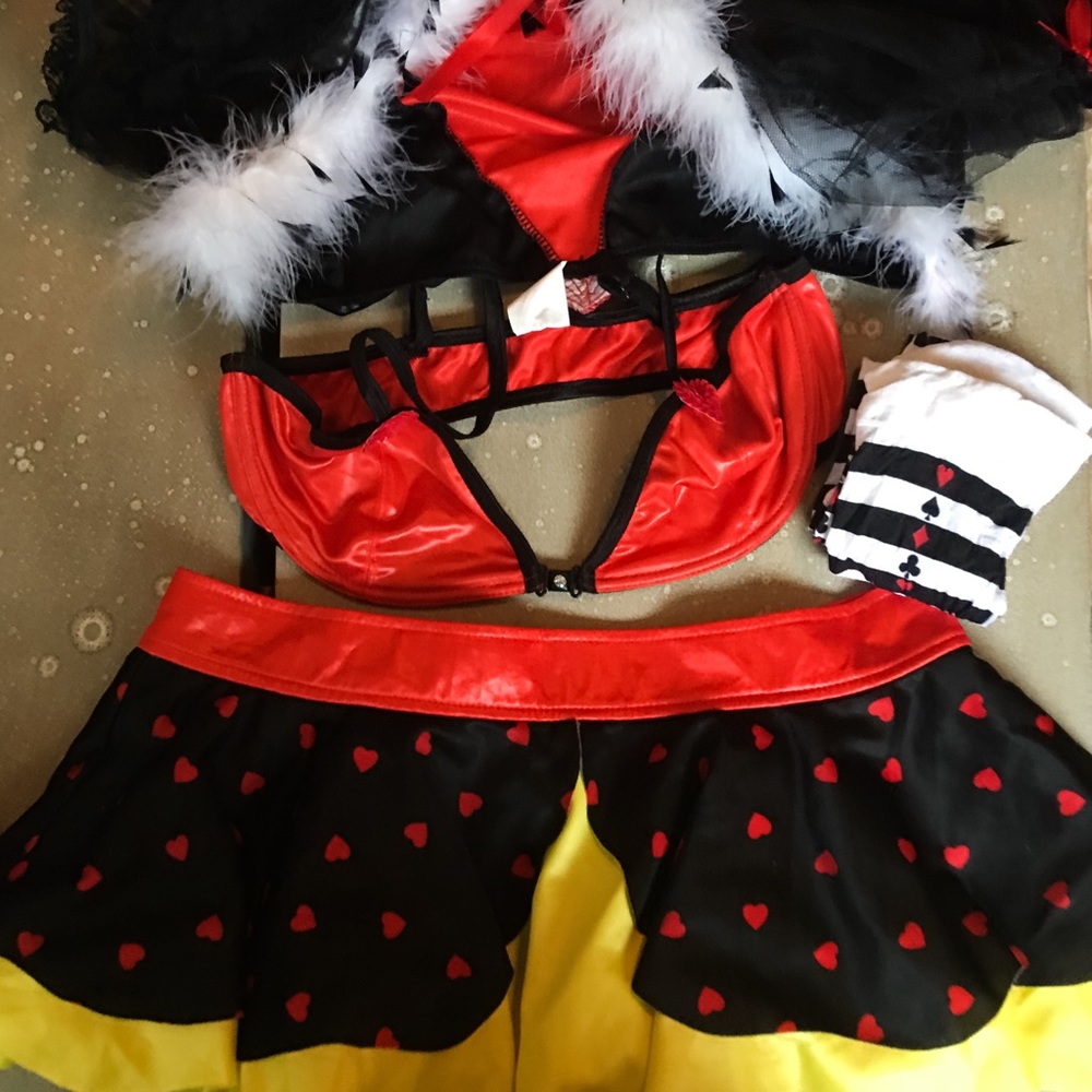Queen Hearts Costume Dress Up Halloween Outfit