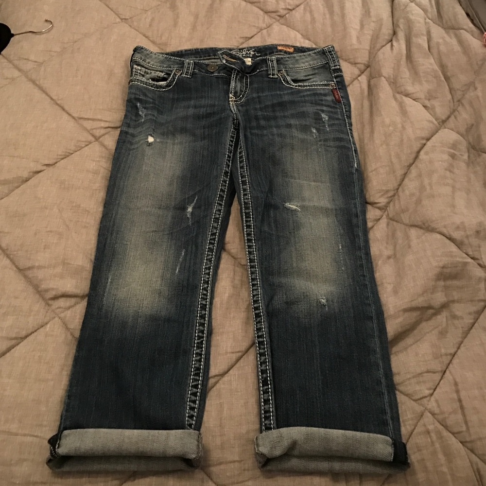 Silver Tuesday Capri. Size 31.