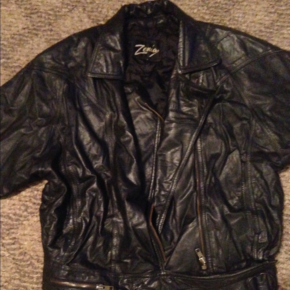Women leather jacket