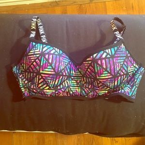 Pink Victoria's Secret Strappy Sports Bra