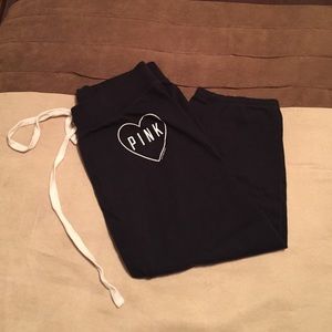 Victoria secret pink cropped sweats