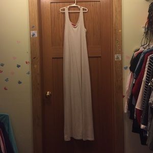 Cream maxi dress