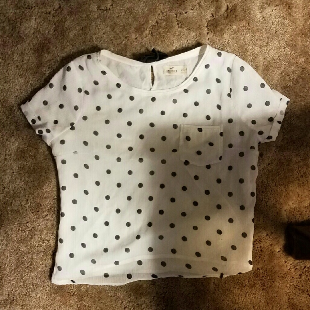 Teen/women short sleeve white blouse
