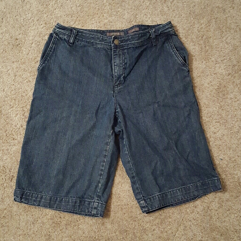 Liz Claiborne audra bermuda jean shorts 10