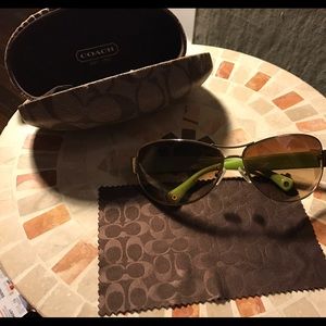 Coach aviator sunglasses