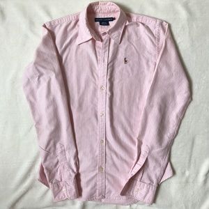 🏇🏽Ralph Lauren Pink Button Down Oxford Shirt