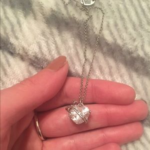 Juicy couture silver heart necklace