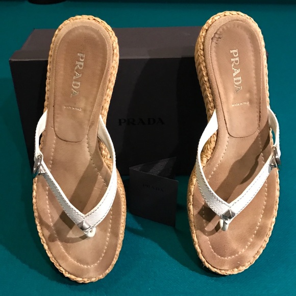 Prada Shoes - 💯 Authentic Prada Thong Sandals 40
