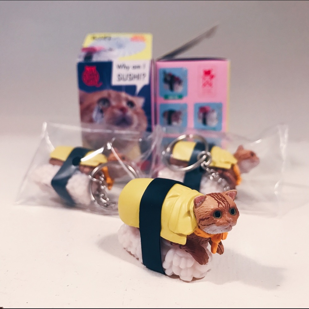 Sushi Cat Keychain
