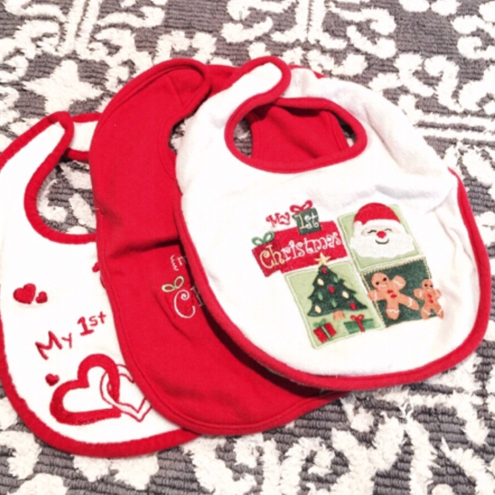 Holiday Carter's 3/Bib bundle Baby bib
