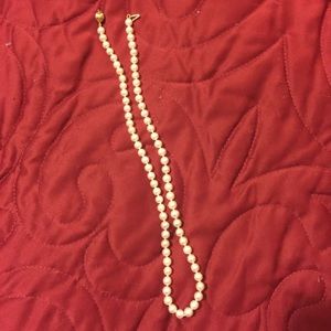 Authentic pearl necklace. 14k gold clasp.
