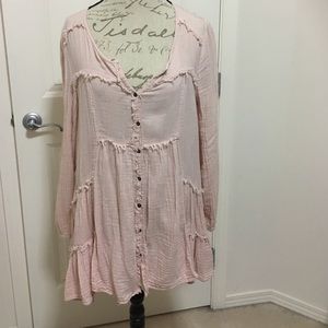 Free People long sleeve tunic type shirt/ dress