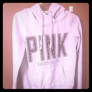 FINAL PRICE! Victoria Secret PINK cheetah hoodie