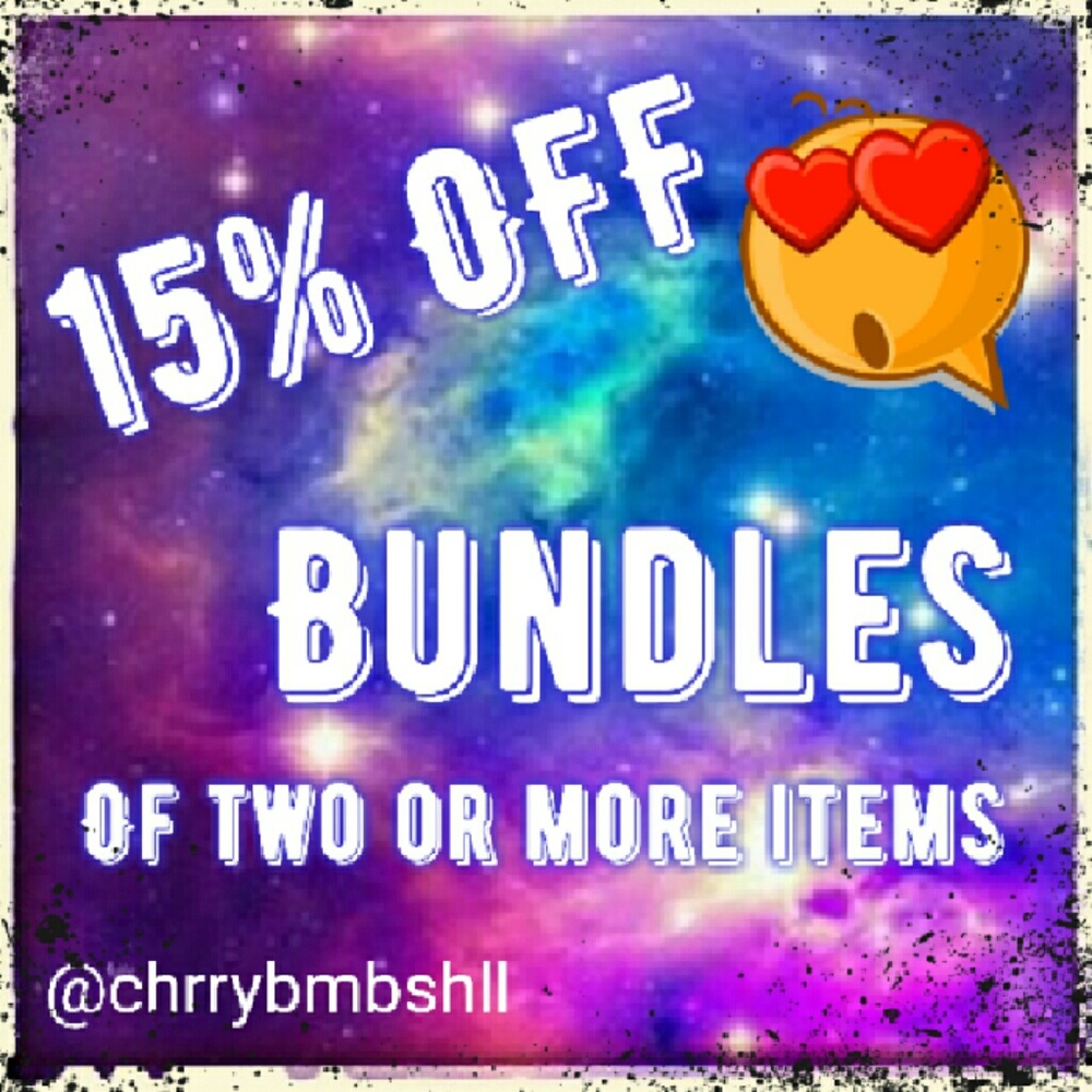 15% OFF Bundles of 2+ Items!!