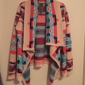 Aztec print sweater