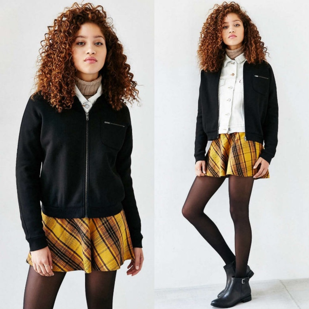 Silence + Noise Zip It Bomber Jacket