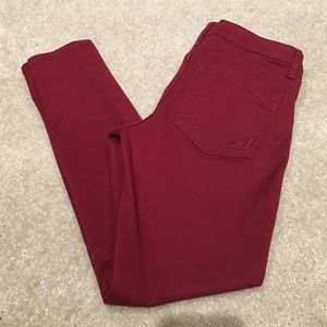 Express red colored jeans