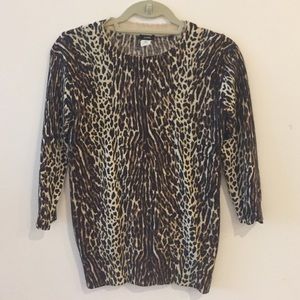 Leopard Merino Wool Sweater