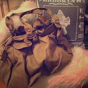 Sabina taupe leather handbag