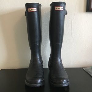 Never been worn black hunter rain boots