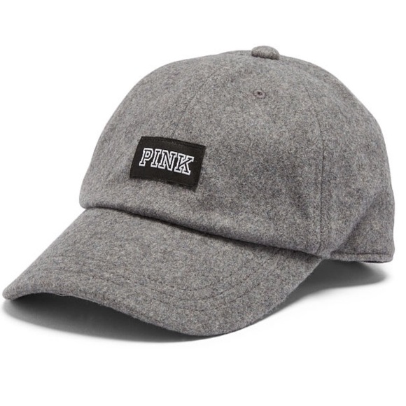 PINK Victoria's Secret Accessories - BNIP Victoria Secret Pink Wool Baseball Hat