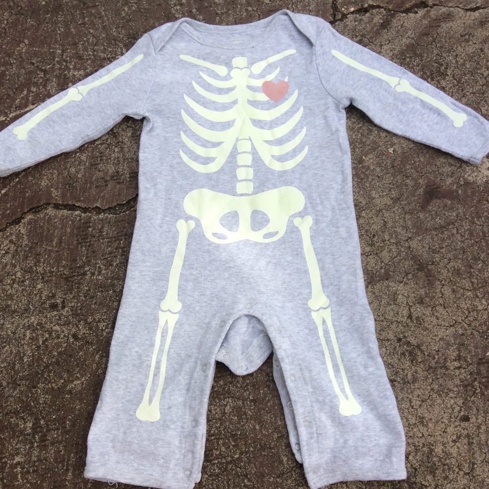 Skeleton onesie