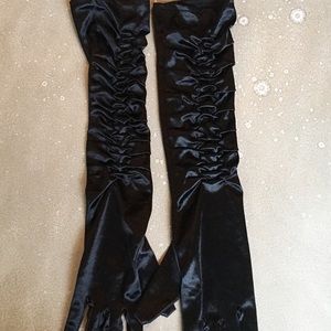 Satin Scrunch style hand gloves