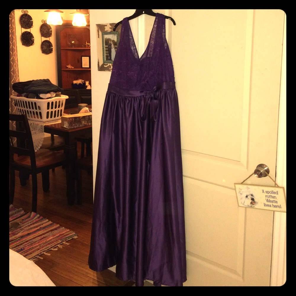 Allure Bridal Purple Prom or Bridesmaid Dress