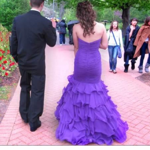 Tony Bowls Beaded Mermaid Prom Dress 114749 Periwinkle