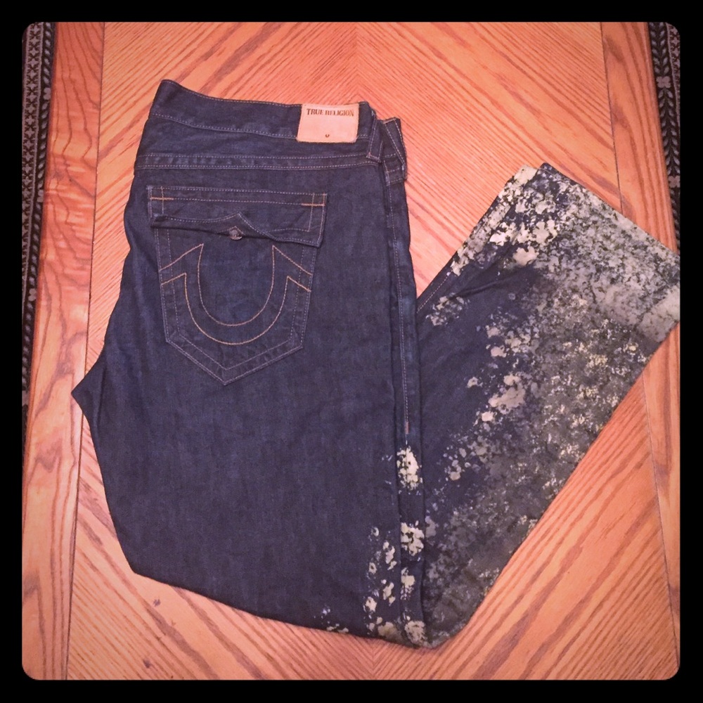 Men's True Religion Splatter Paint Jeans