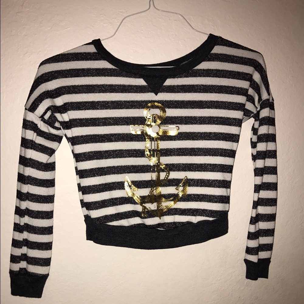 Charlotte Russe Anchor Crop Top