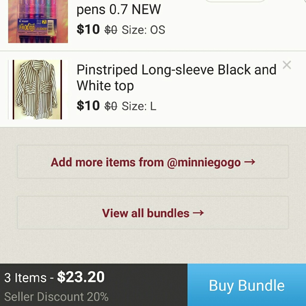 see... no bundle button :-(