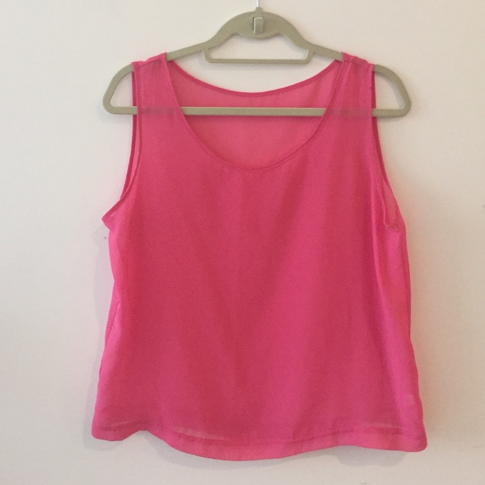 Sheer pink top