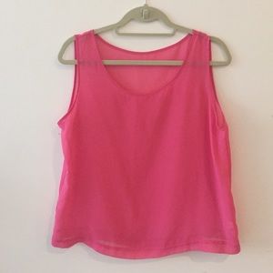 Sheer pink top